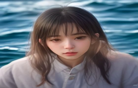 坏想法日记韩漫线条风格示意：流畅细腻的人物轮廓线条，写实比例的角色面部特写，暖色调灯光环境，体现该韩漫美术风格